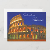 Roman Coliseum Postkarte (Vorne/Hinten)