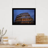 Roman Colosseum at Night Poster (Küche)