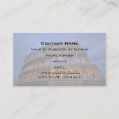 Roman Colosseum at Night Visitenkarte (Rückseite)