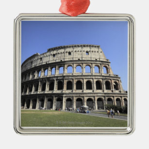 Roman Colosseum Lazio, Italien Silbernes Ornament