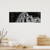 Roman Colosseum with Architectural Drawings Poster (Küche)