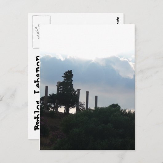 Roman Columns in Byblos Postkarte (Vorne/Hinten)