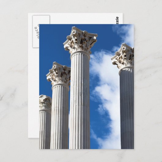Roman Columns Postkarte (Vorne/Hinten)