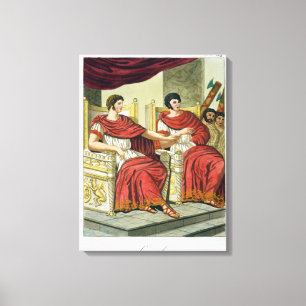 Roman Consuls, aus 'L'Antica Roma', 1825 (Farbe Leinwanddruck
