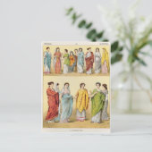 Roman Dress Postkarte (Stehend Vorderseite)
