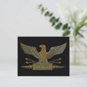 Roman Eagle Copper Finish Postkarte (Stehend Vorderseite)