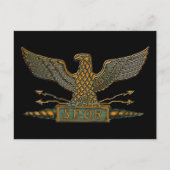 Roman Eagle Copper Finish Postkarte (Vorderseite)