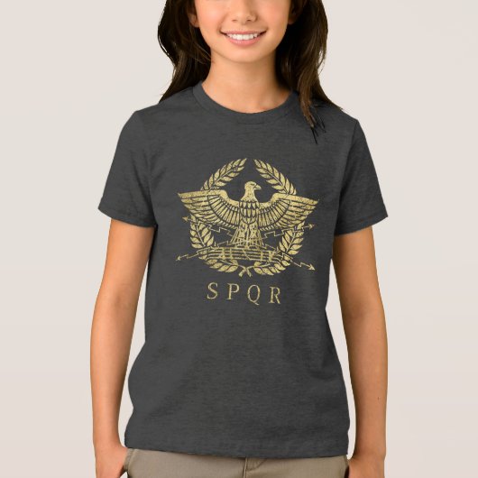 Roman Empire Eagle Emblem Tri-Blend Shirt (Vorderseite)