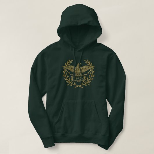 Roman Empire Eagle Mosaic Emblem Hoodie (Design vorne)