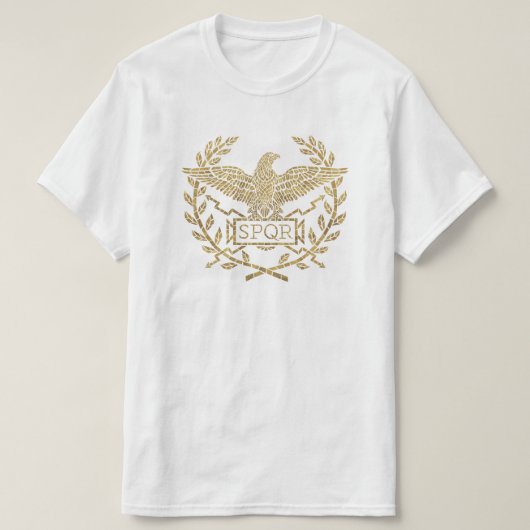 Roman Empire Eagle Mosaic Emblem T-Shirt (Design vorne)
