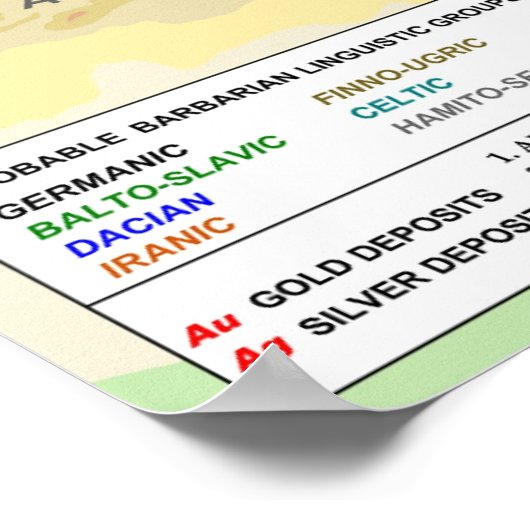 Roman Empire Map Poster (Ecke)