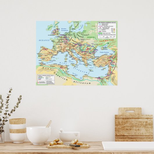 Roman Empire Map Poster (Küche)