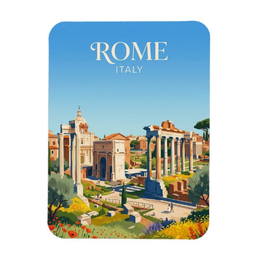 Roman Forum Italy Magnet (Vertikal)