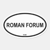 ROMAN FORUM OVALER AUFKLEBER (Vorderseite)