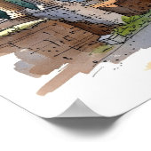 Roman Forum Ruins Poster (Ecke)