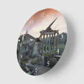 Roman Forum Runde Wanduhr (Winkel)