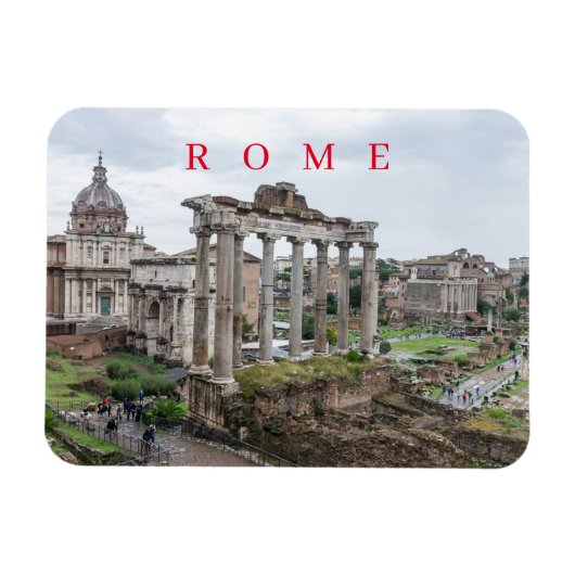 Roman Forum View Kühlschrankmagnet Magnet (Horizontal)
