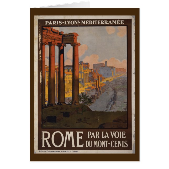 Roman Forum Vintage Reisewerbung (Vorne)
