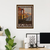 Roman Forum Vintage Reisewerbung Poster (Heimbüro)