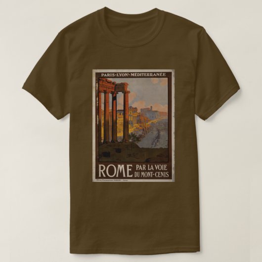 Roman Forum Vintage Reisewerbung T-Shirt (Design vorne)