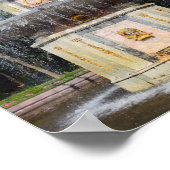 Roman Fountain, Peterhof, Russland Poster (Ecke)
