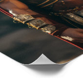 Roman General Maximus als Gladiator Poster verklei (Ecke)
