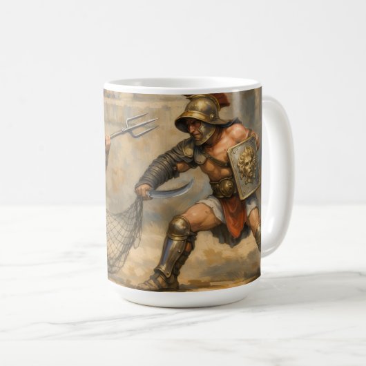Roman Gladiator fight Classical Art Kaffeetasse (VorderseiteRechts)