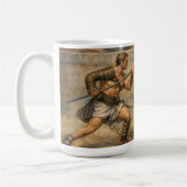 Roman Gladiator fight Classical Art Kaffeetasse (Links)