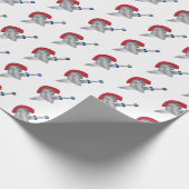 Roman Gladiator Helmet und Schwert Geschenkpapier (Ecke)