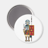 Roman Gladiator mit Magnet (Vorderseite/Rückseite)
