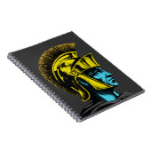 Roman Gladiator Pop Art Portrait Notizblock (Rechte Seite)