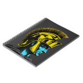 Roman Gladiator Pop Art Portrait Notizblock (Linke Seite)