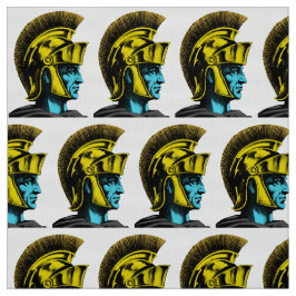 Roman Gladiator Pop Art Portrait Stoff