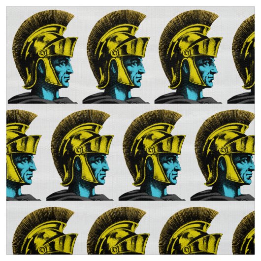Roman Gladiator Pop Art Portrait Stoff (Muster)