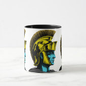 Roman Gladiator Pop Art Portrait Tasse (Zentrum)