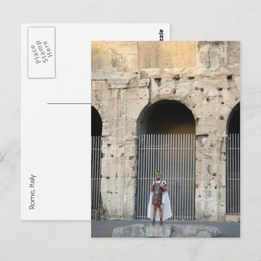 Roman Gladiator Postkarte (Vorne/Hinten)