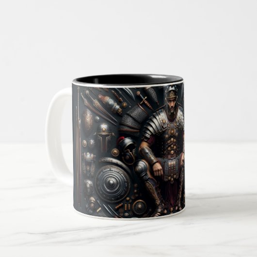 Roman Gladiator Valor Knolling Tasse (Vorderseite Links)