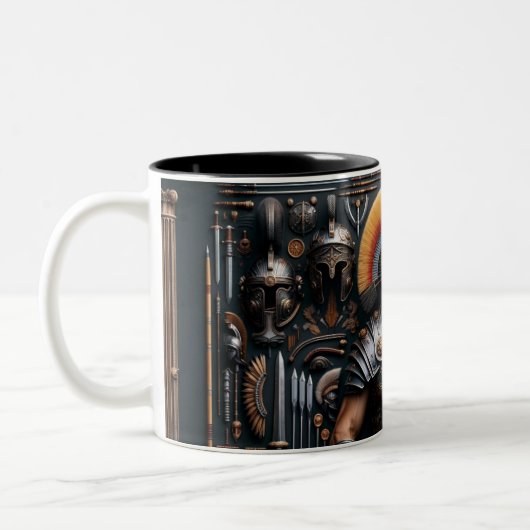 Roman Gladiator Valor Knolling Tasse (Links)