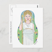 Roman Goddess Juno Matryoshka Postcard Postkarte (Vorne/Hinten)