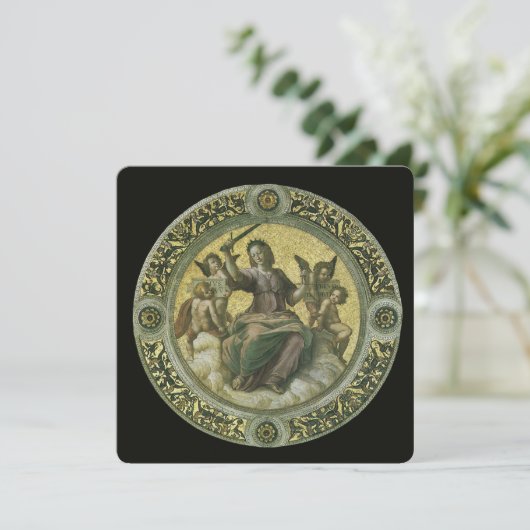 Roman Goddess Justice mit Engeln von Raphael (Stehend Vorderseite)