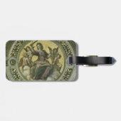 Roman Goddess Justice mit Engeln von Raphael Gepäckanhänger (Rückseite horizontal)