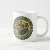 Roman Goddess Justice mit Engeln von Raphael Jumbo-Tasse (Rechts)