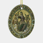 Roman Goddess Justice mit Engeln von Raphael Keramik Ornament (Rechts)