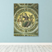 Roman Goddess Justice mit Engeln von Raphael Leinwanddruck (Insitu (Holzboden))