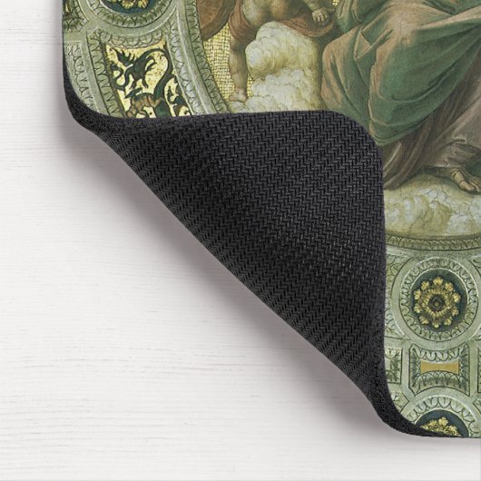 Roman Goddess Justice mit Engeln von Raphael Mousepad (Ecke)