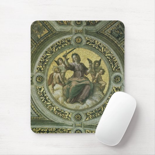 Roman Goddess Justice mit Engeln von Raphael Mousepad (Mit Mouse)