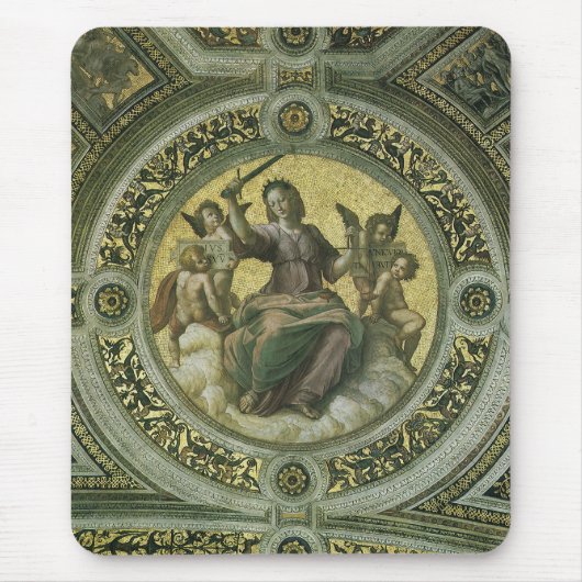 Roman Goddess Justice mit Engeln von Raphael Mousepad (Vorne)