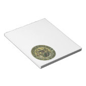 Roman Goddess Justice mit Engeln von Raphael Notizblock (angewinkelt)