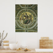 Roman Goddess Justice mit Engeln von Raphael Poster (Küche)