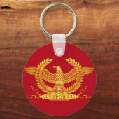 Roman Golden Eagle on Red Schlüsselanhänger (Vorderseite)